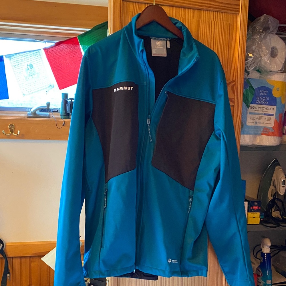 Mammut Men's Teal and Black Performance Jacket